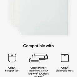 Cricut® Clear US Letter Waterproof Sticker Set, 6ct.
