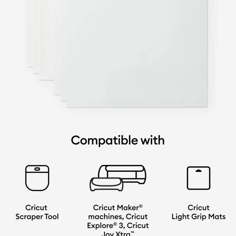 Cricut® Clear US Letter Waterproof Sticker Set, 6ct.