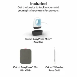 Cricut EasyPress Mini™ + Mat & Weeder Bundle