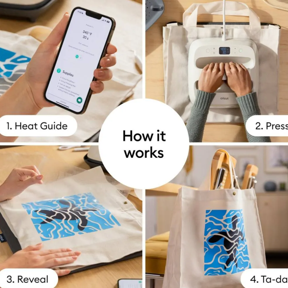 Cricut EasyPress SE 9x9 Heat Press with Mat, Taupe