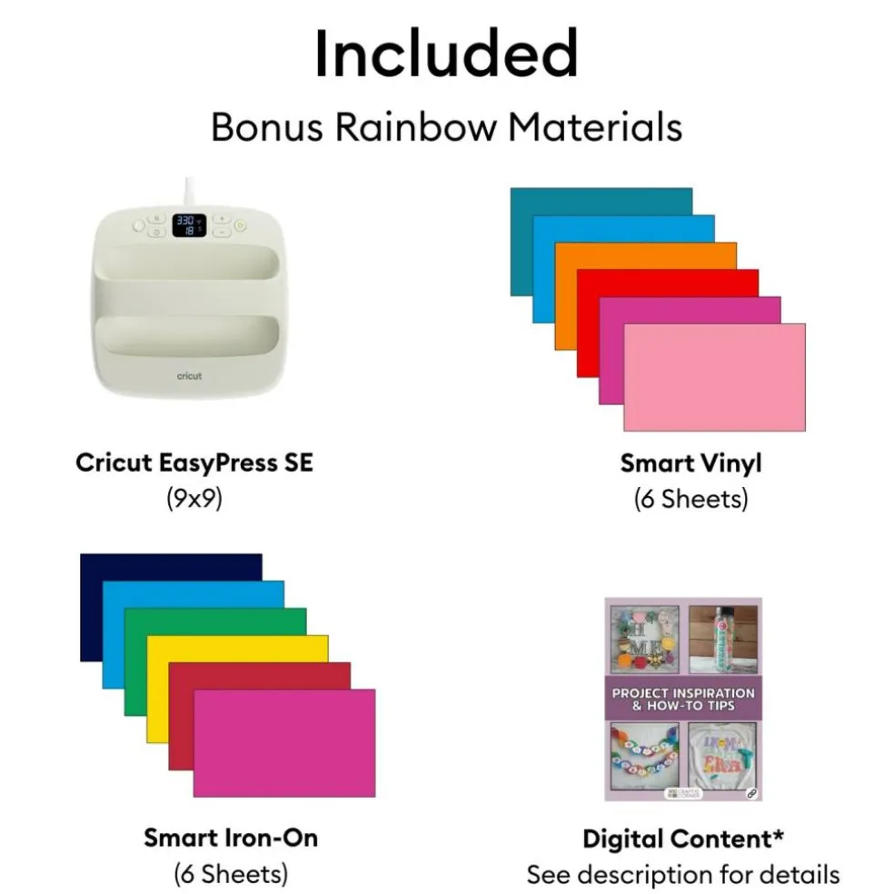 Cricut Explore 5 EasyPress Iron-On Kit Bundle