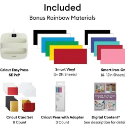 Cricut Explore 5 EasyPress Rainbow Kit Bundle