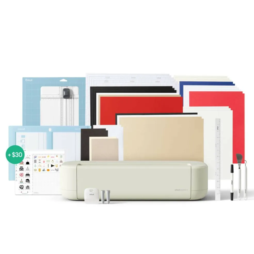 Cricut Explore® 5 in Taupe & Essential Bundle with Digital Content
