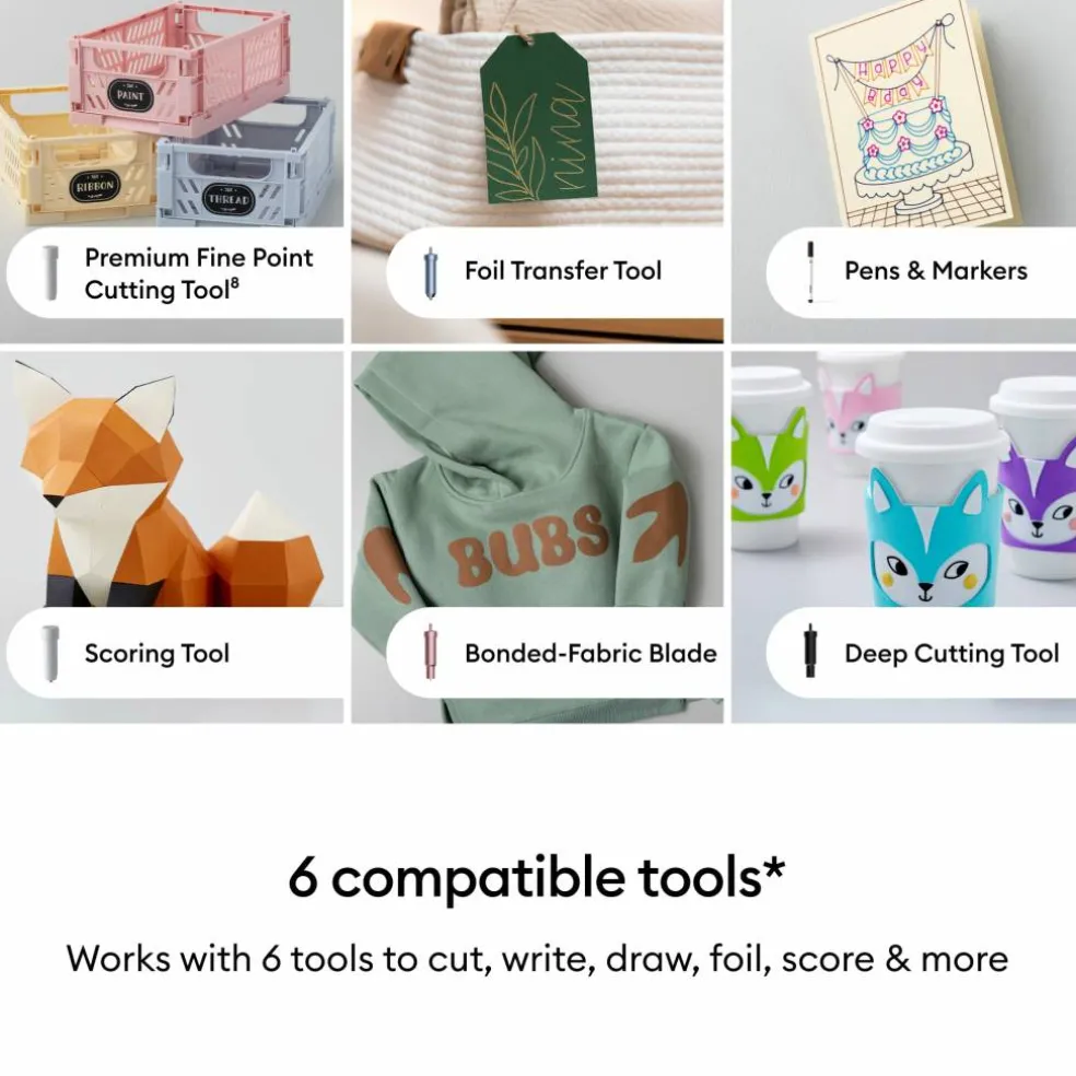 Cricut Explore® 5 in Taupe & Essential Bundle with Digital Content