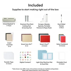 Cricut Explore 5 Rainbow Vinyl & Iron-On Bundle