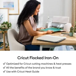 Cricut Flocked Iron-On Classics Sheets, 12 in x 12 in, 5 ct