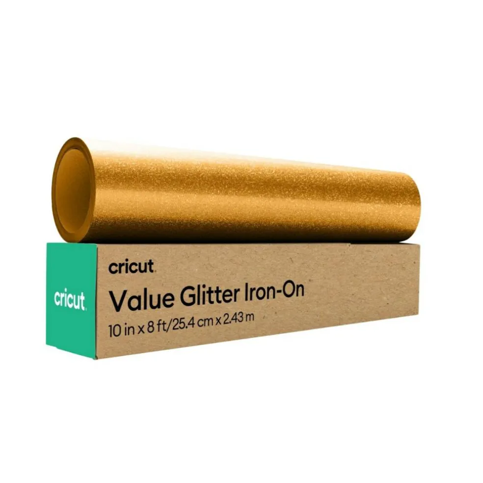 Cricut Glitter Value Iron-On for Sparkle, 10 in x 8 ft