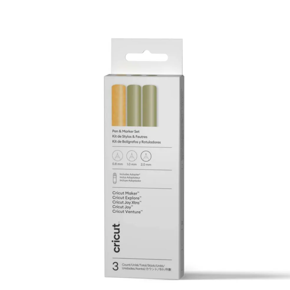 Cricut® Gold Sampler Multi Pen Set + Adapter