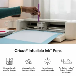 Cricut® Infusible Ink™ 1mm Basics Sampler Sublimation Pens, 3ct. with Adapter