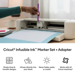 Cricut® Infusible Ink™ 1mm Ultimate Sampler Sublimation Markers, 30ct. with Adapter