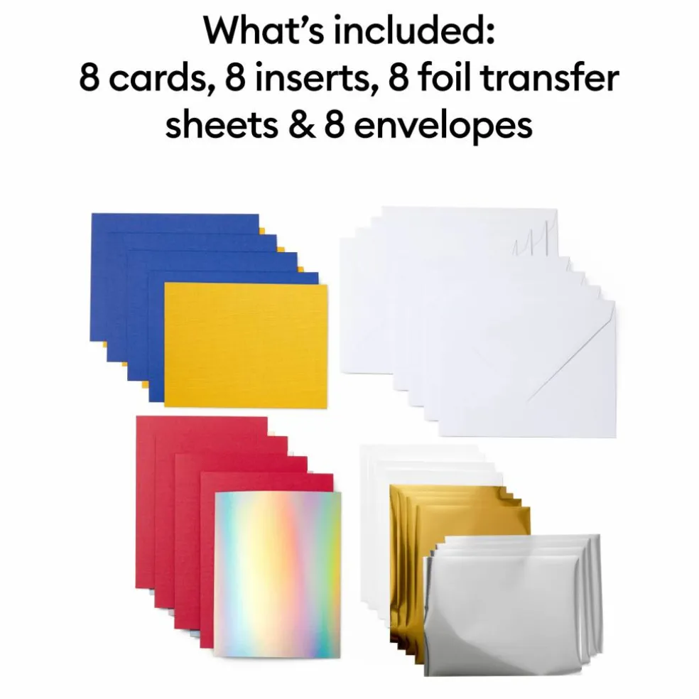 Cricut Joy™ A6 Foil Transfer Insert Cards, Celebration Sampler