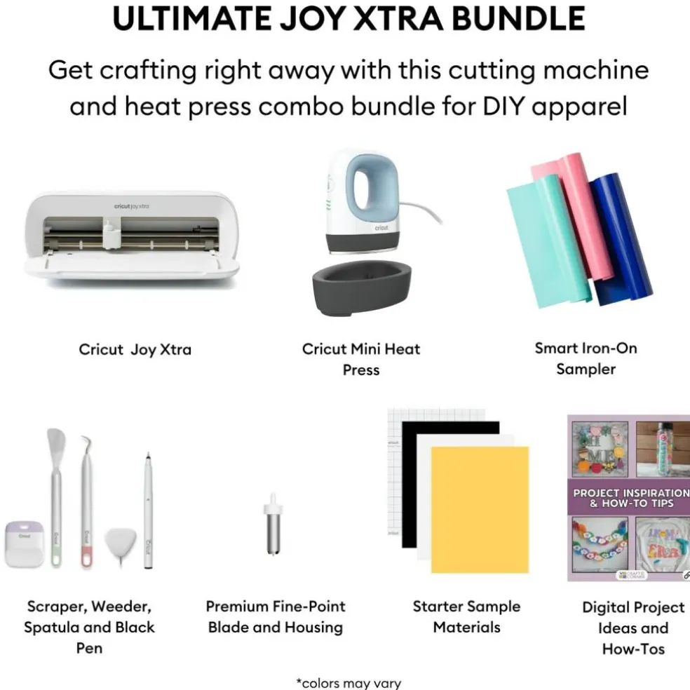 Cricut Joy Xtra Iron-On + EasyPress Mini Bundle Set