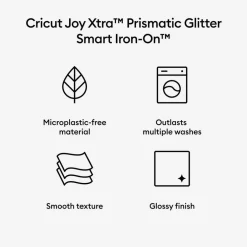 Cricut Joy Xtraâ„¢ Smart Iron-Onâ„¢ Prismatic Glitter, 19"