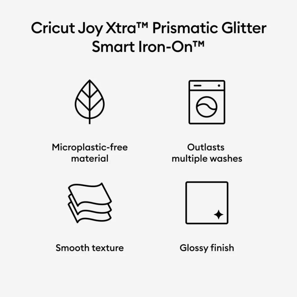 Cricut Joy Xtra™ Smart Iron-On™ Prismatic Glitter, 19"