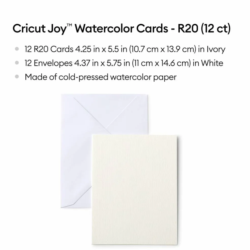 Cricut Joy™ 4.25" x 5.5" Watercolor Cards & Envelopes