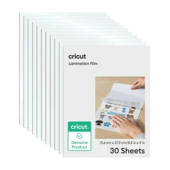 Cricut Lamination Film Sheets for Print Projects, 8.5 in x 11 in, 30 ct
