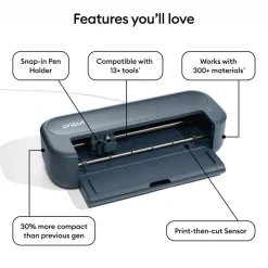 Cricut Maker® 5 in Slate Blue & Essential Bundle with Digital Content
