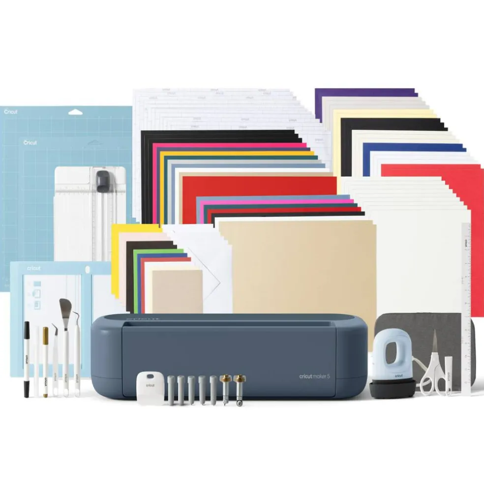 Cricut Maker® 5 in Slate Blue & Ultimate Bundle
