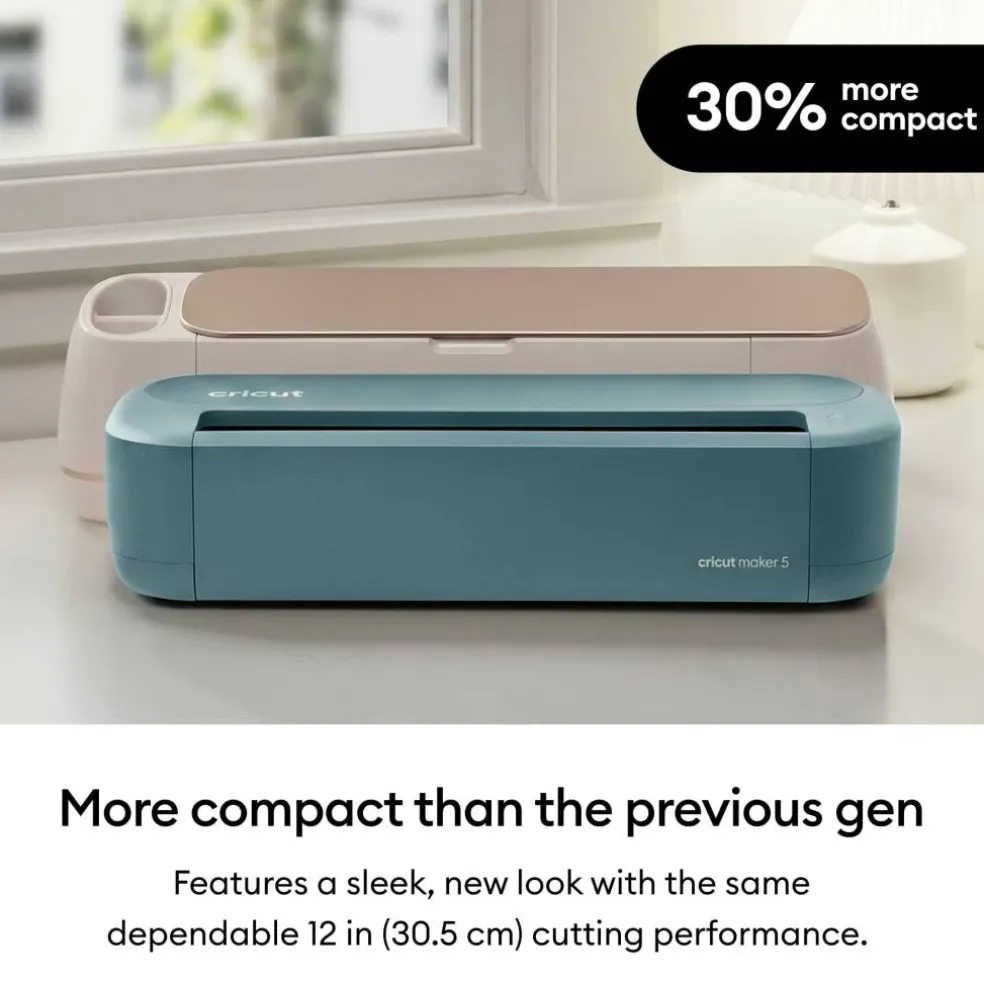 Cricut Maker® 5 in Teal & Deluxe Bundle with Digital Content