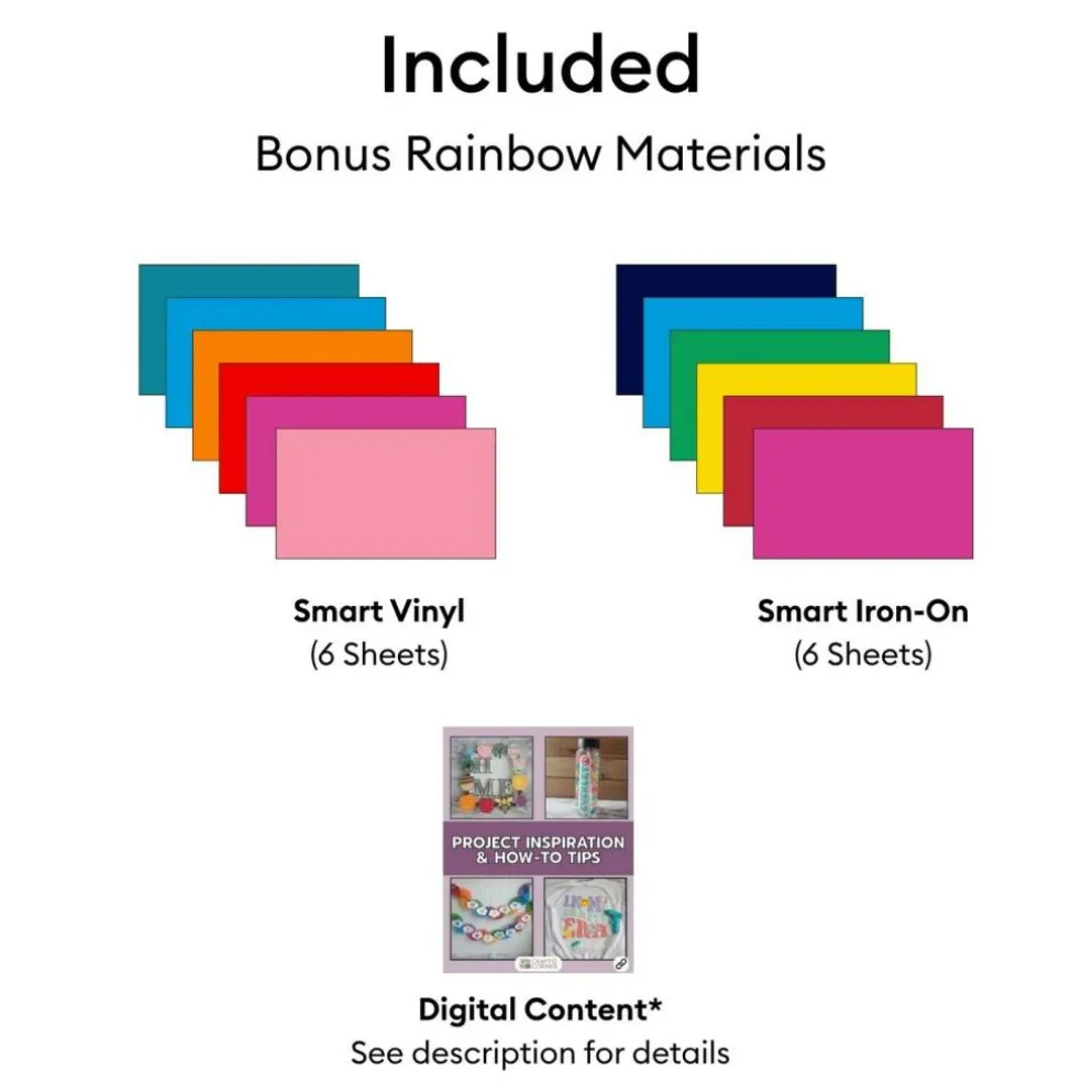 Cricut Maker 5 Vinyl & Iron-On Beginner Crafting Bundle