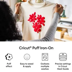Cricut® Metallic Puff Iron-On Heat Transfer Vinyl