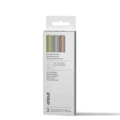 Cricut® 1.0mm Gold, Silver & Copper Permanent Metallic Marker Set + Adapter
