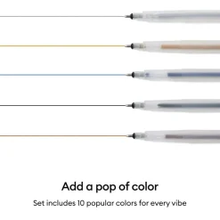 Cricut® 0.8mm Rainbow Sampler Glitter Gel Pen Set