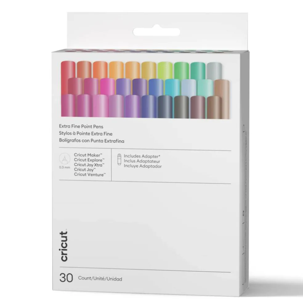 Cricut® 0.3mm Ultimate Sampler Extra Fine Point Pen Set + Adapter