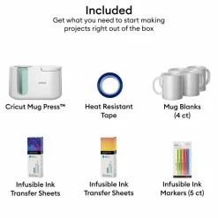 Cricut Mug Pressâ„¢ + Mug-Making Kit