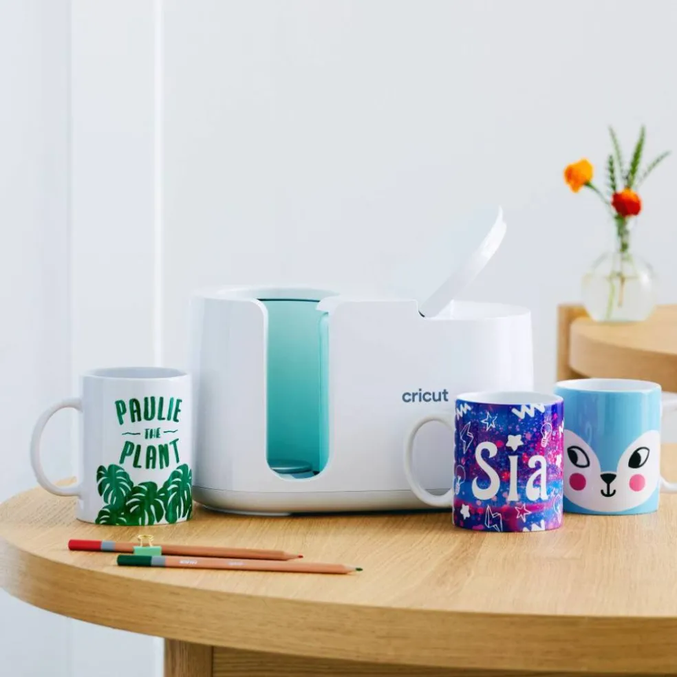 Cricut Mug Press Starter Bundle with 4 Blank Mugs Kit
