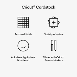 Cricut® Neutrals 24" x 28" Cardstock Sampler, 50 Sheets