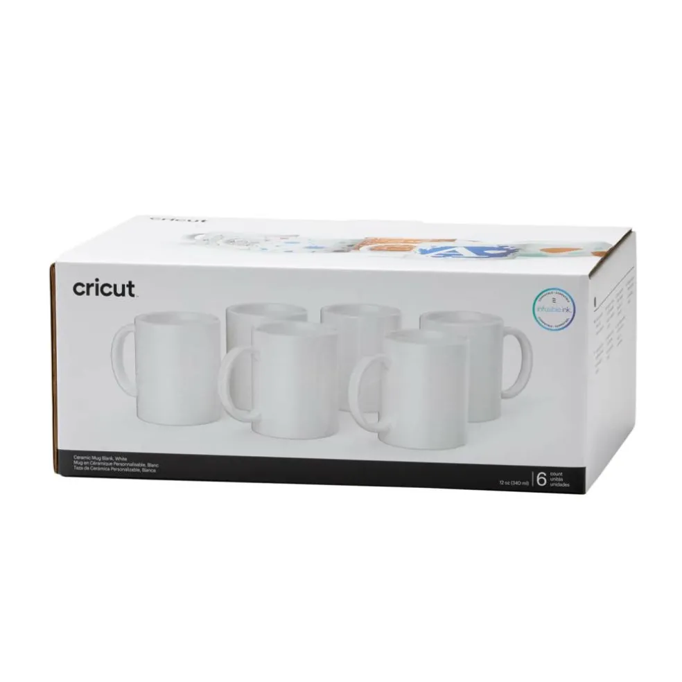 Cricut® 12oz. White Ceramic Mug Blanks, 6ct.