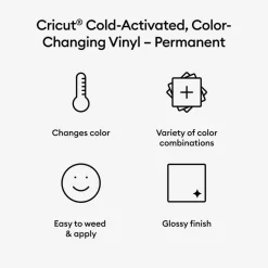 Cricut® Permanent Cold-Activated Color-Changing Vinyl