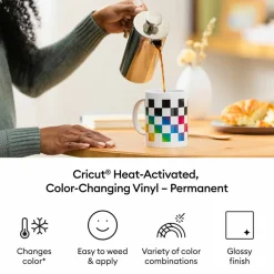 Cricut® Permanent Heat-Activated Color-Changing Vinyl