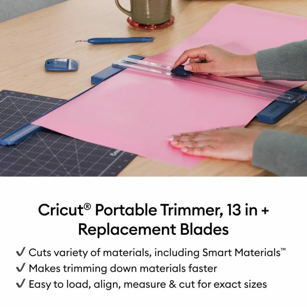 Cricut® 13" Portable Trimmer + Replacement Blades, 2ct.