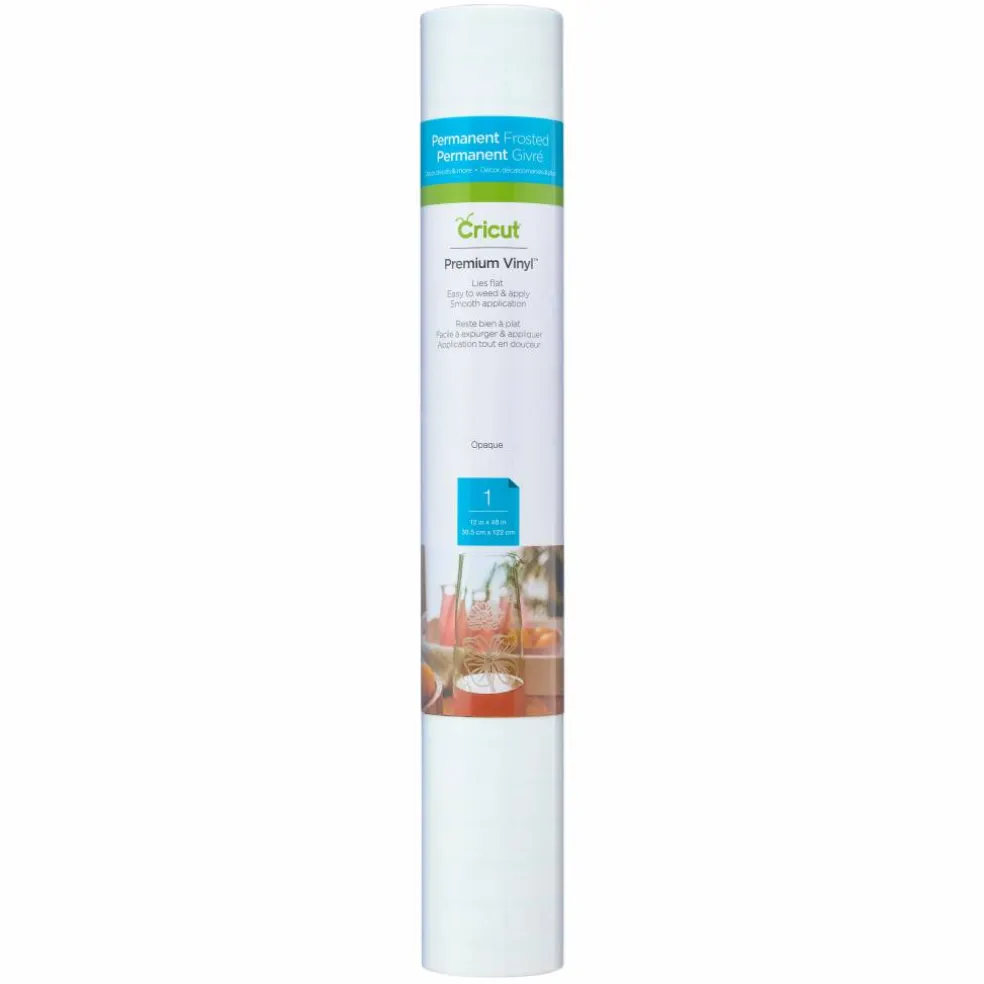 Cricut® Premium Frosted Vinyl, Opaque