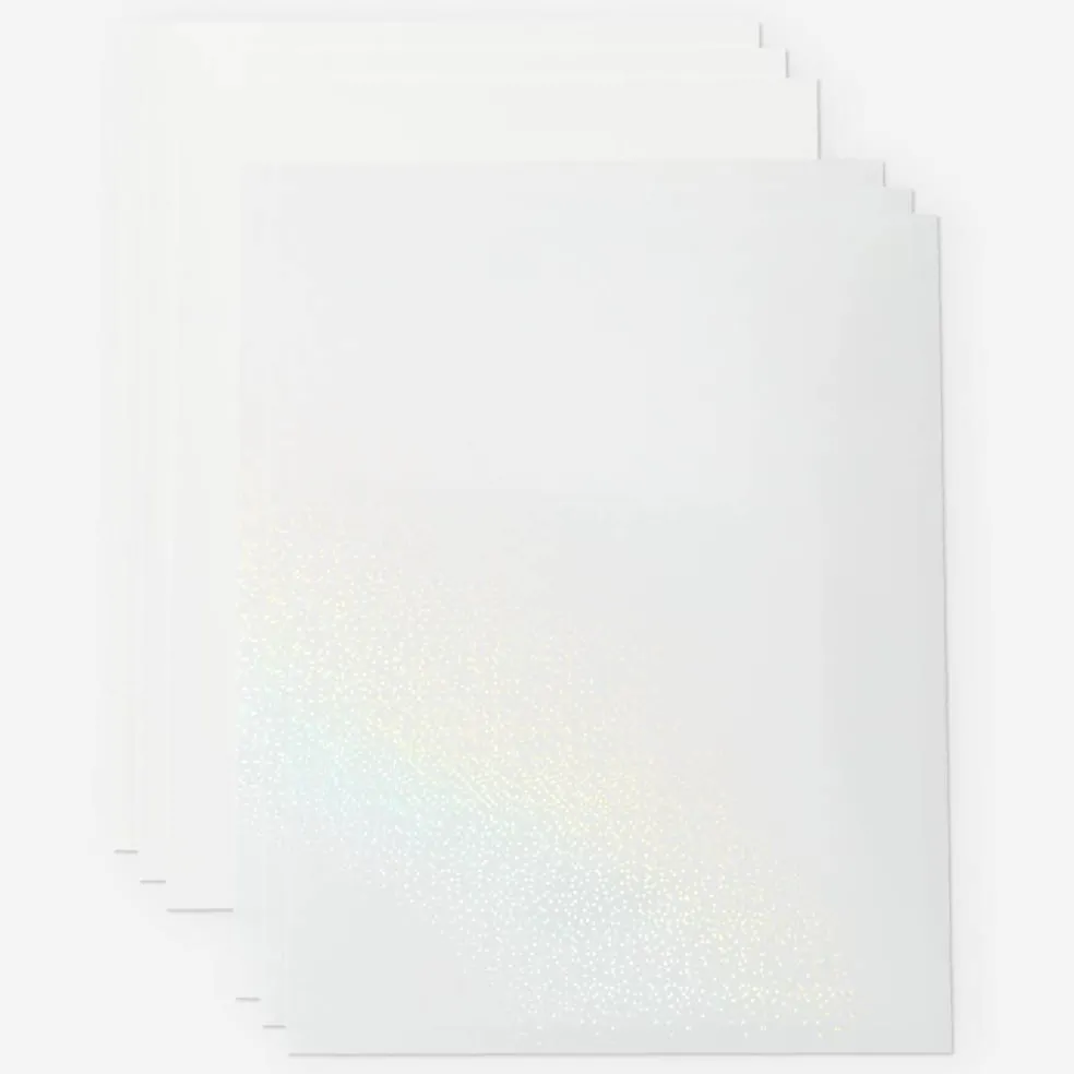 Cricut® Printable Clear US Letter Waterproof Holographic Sticker Set, 5ct.