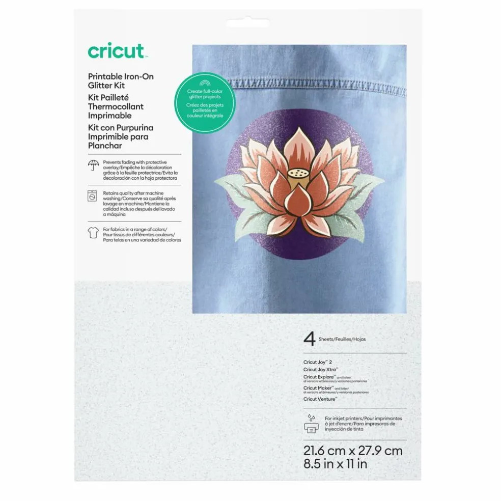 Cricut® Printable Glitter Iron-On Kit