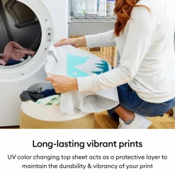 Cricut® Printable Iron-On White to Purple UV Color Changing Kit