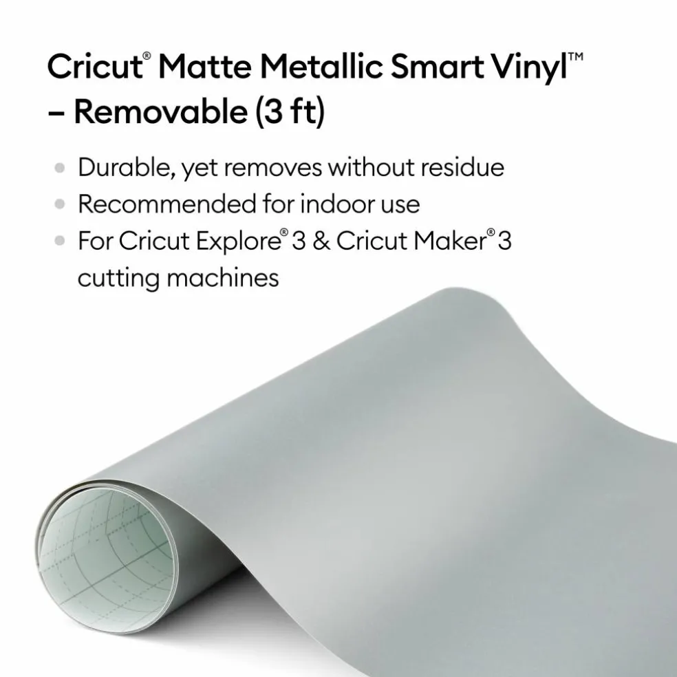 Cricut® Removable Matte Metallic Smart Vinyl™