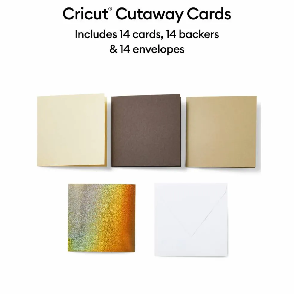 Cricut® S40 Cutaway Cards, Neutrals Sampler