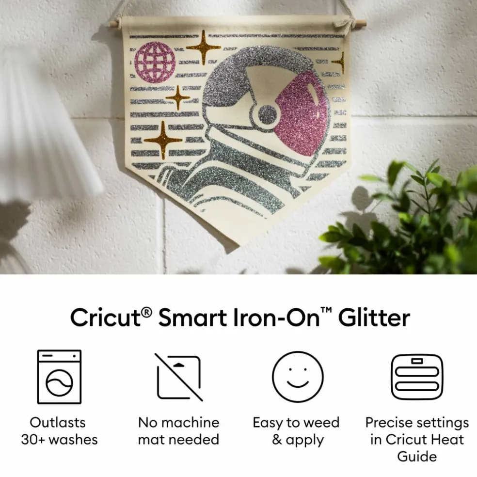 Cricut® Smart Iron-On™ Glitter Heat-Transfer Vinyl
