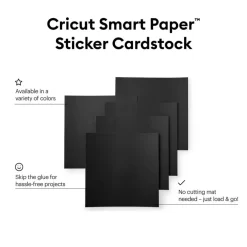 Cricut® Smart Paper™ Sticker Cardstock, Black