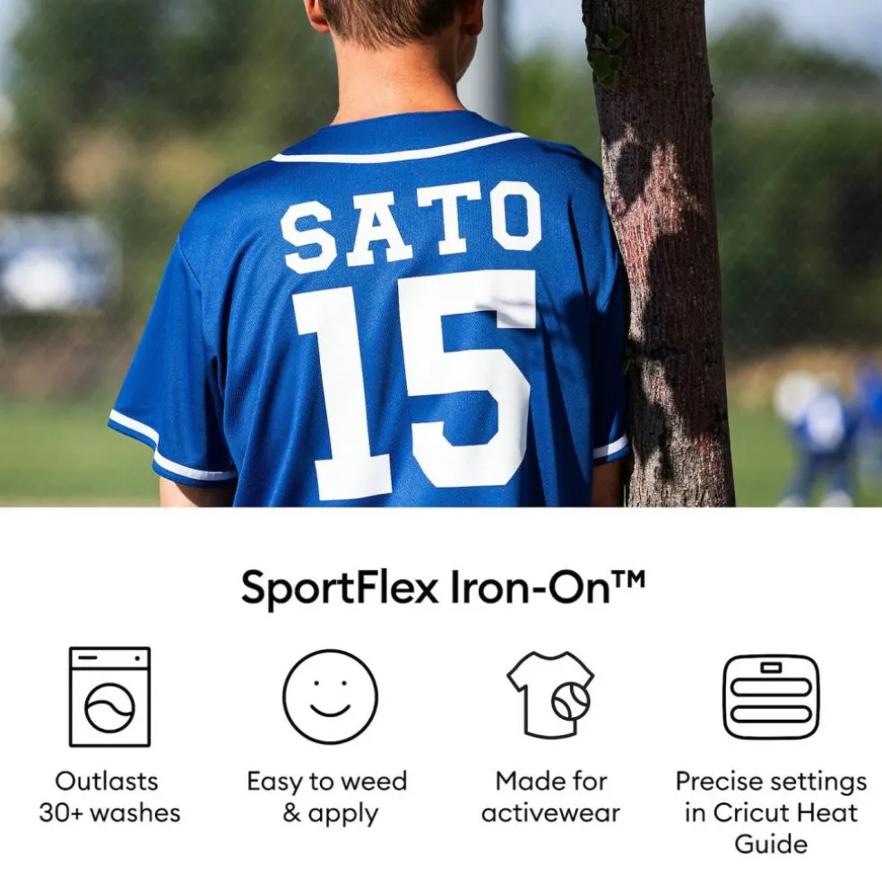 Cricut SportFlex Iron-On for Activewear, 12 in x 5 ft