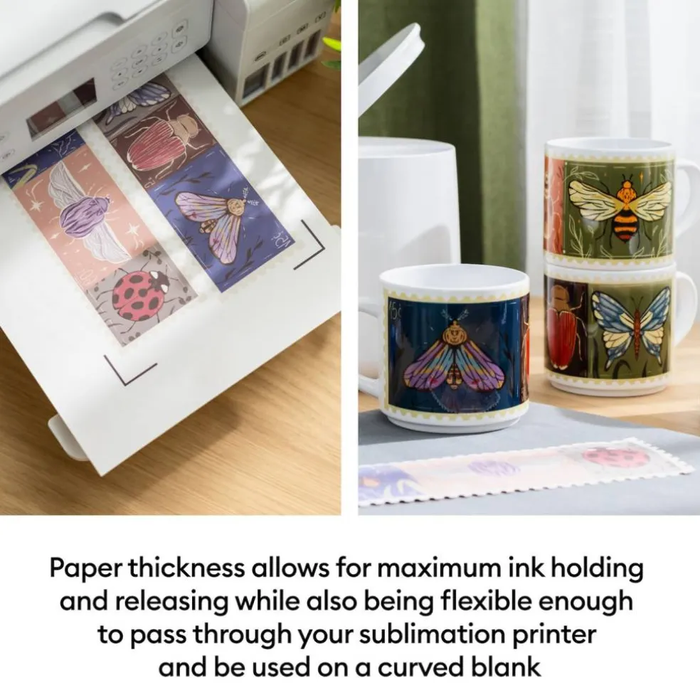 Cricut Sublimation Printer Paper, 8.5 in x 11 in, 100 ct