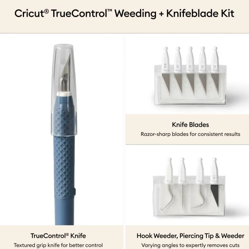 Cricut® TrueControl™ Blue Craft Knife & Weeding Kit