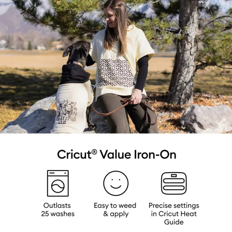 Cricut Value Iron-On for Custom Fabric, 12 in x 5 ft