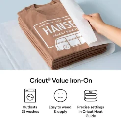 Cricut Value Iron-On for Custom Fabric, 12 in x 20 ft