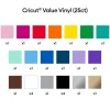 Cricut Value Rainbow Vinyl Sheets, 12 in x 12 in, 25 ct