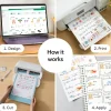 Cricut White Printable Vinyl Sheets, 8.5 in x 11 in, 25 ct